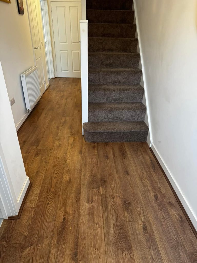 Brown Stairs + Laminate