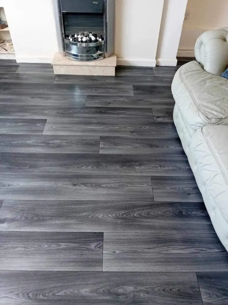Living Room Grey Planks